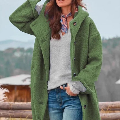 Veste d'hiver chaude élégante femme grande taille