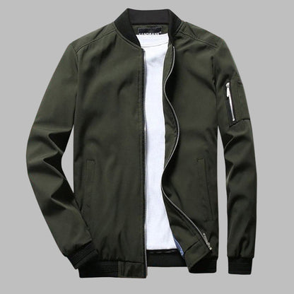 Veste d'été pour homme Fermeture éclair Poches Légère