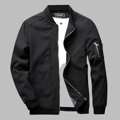 Veste d'été pour homme Fermeture éclair Poches Légère