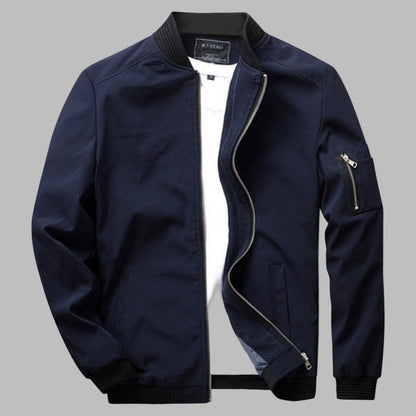 Veste d'été pour homme Fermeture éclair Poches Légère