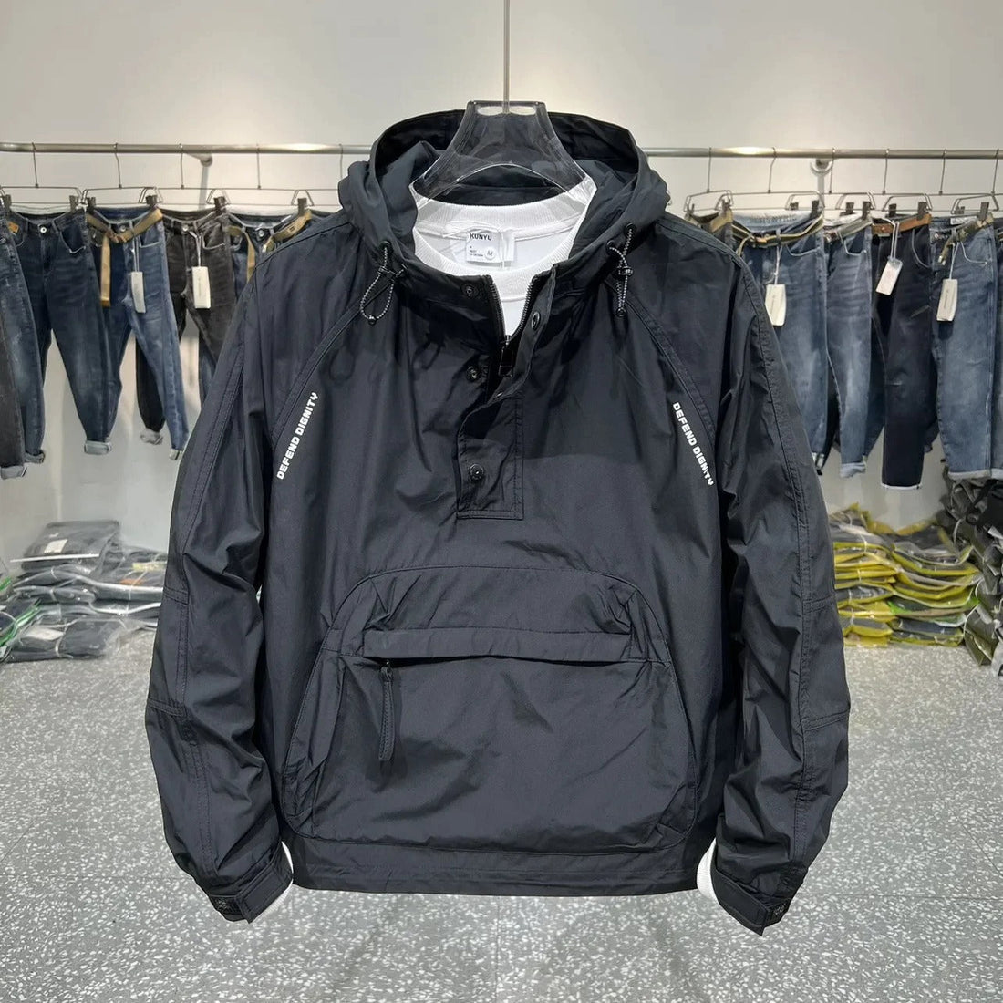 Veste d'extérieur imperméable fonctionnelle