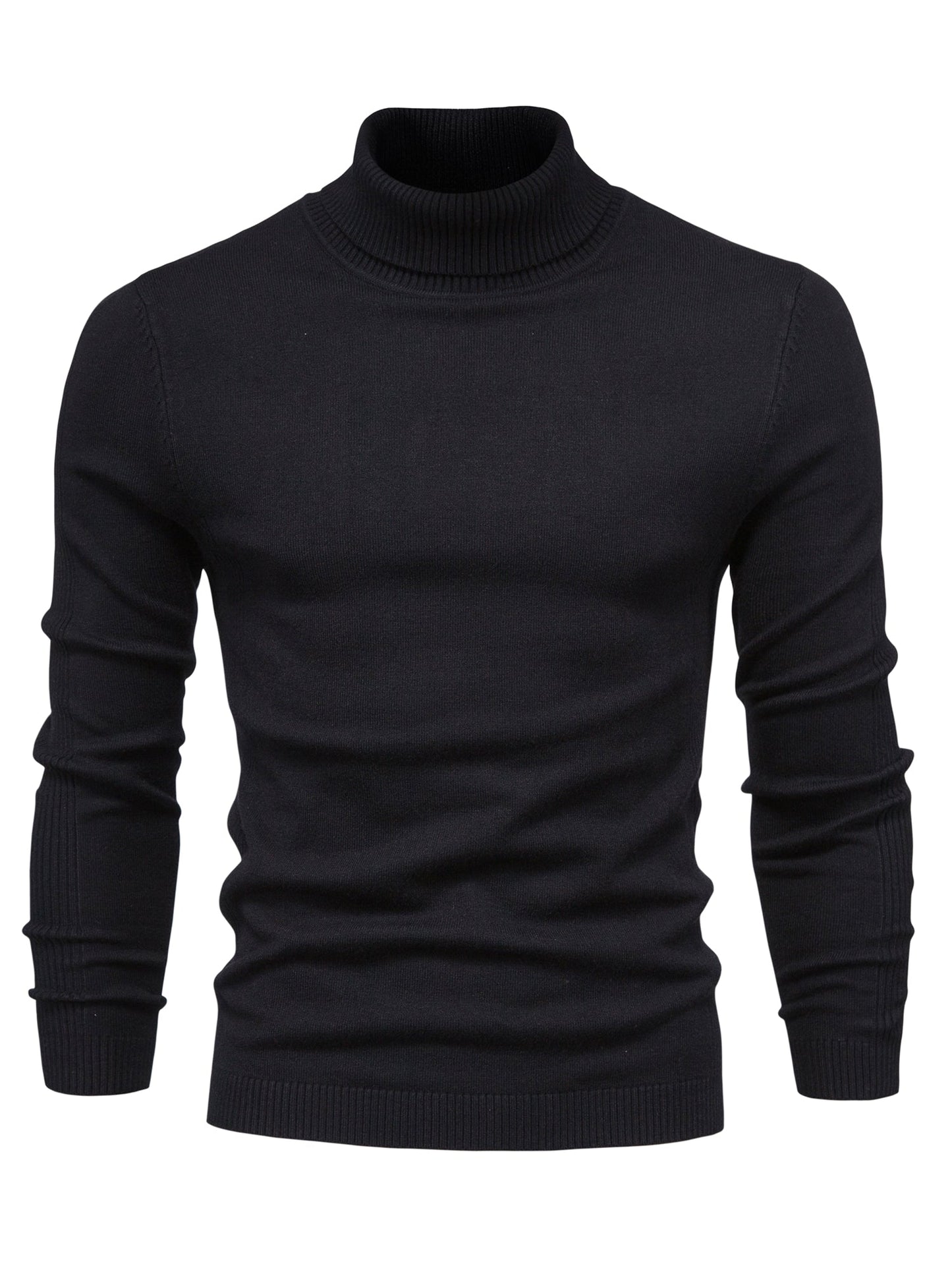 Pull col roulé homme en laine mérinos moderne et chaud