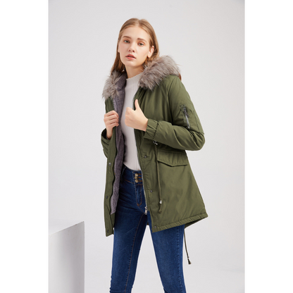 Parka d'hiver pour femme classique et stylé