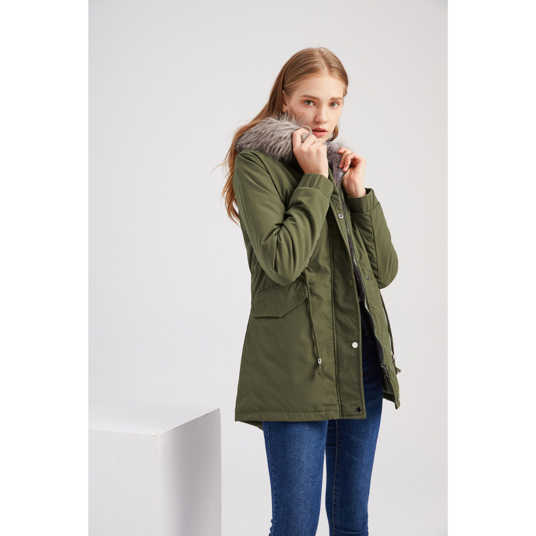 Damen Winterparka Klassisch Stylish - IdealeKleiden