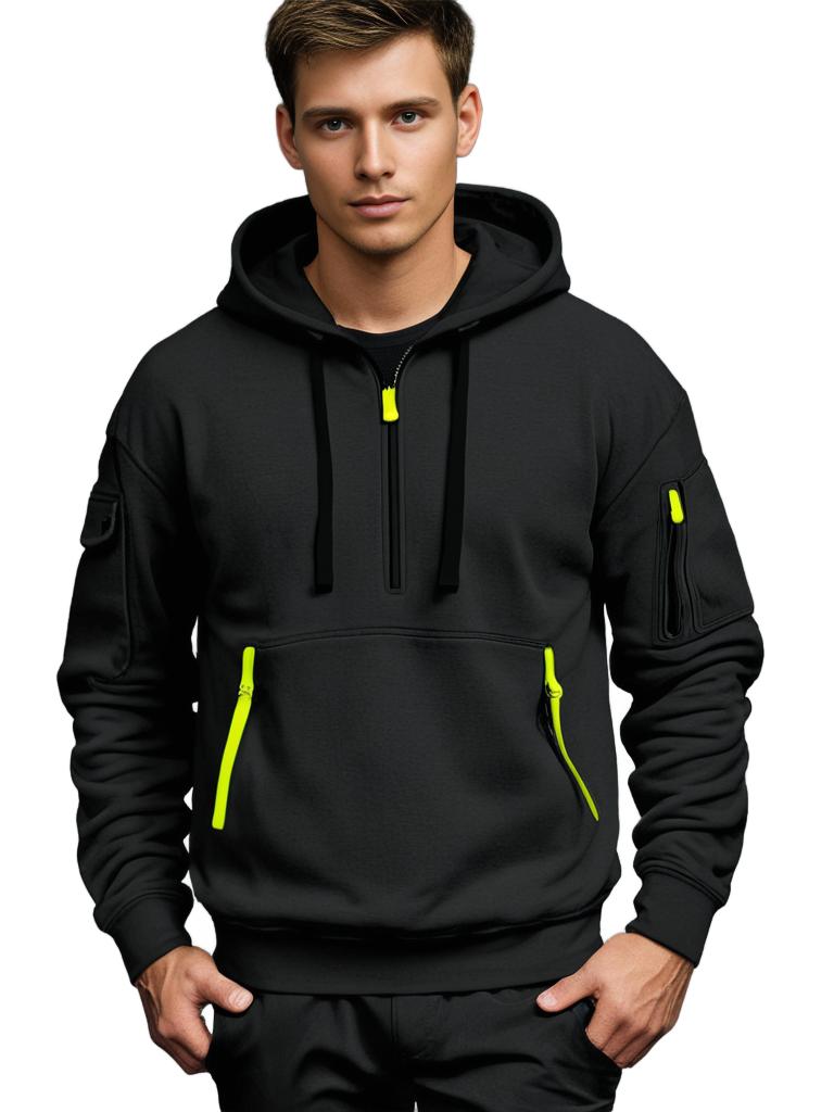 Sweat-shirt à capuche Confortable Léger Coton