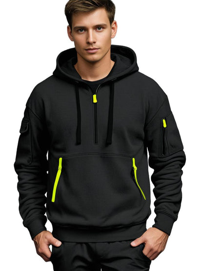 Sweat-shirt à capuche Confortable Léger Coton