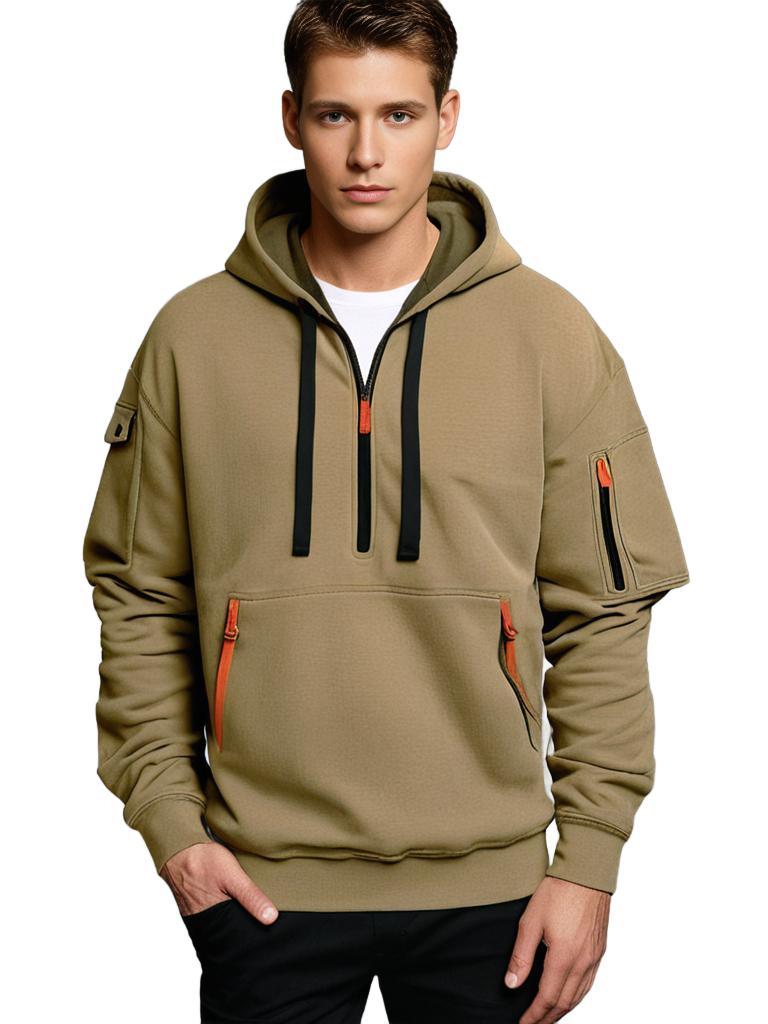 Kapuzenpullover Bequem Leicht Baumwolle - IdealeKleiden