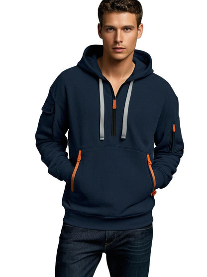 Sweat-shirt à capuche Confortable Léger Coton