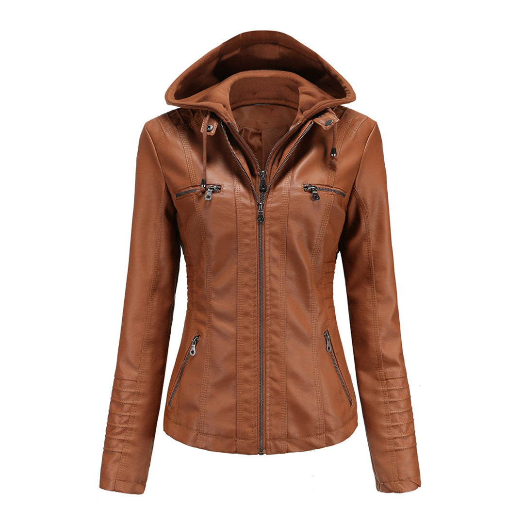 Automne Veste en cuir style tendance pour femme