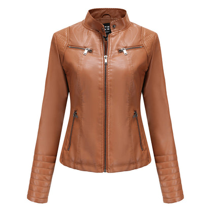 Veste en cuir femme design tendance automne