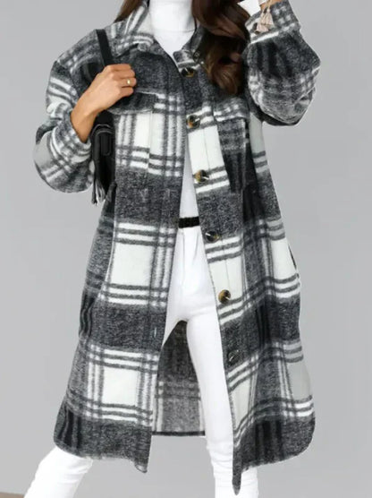 Manteau stylé pour femme en laine de qualité