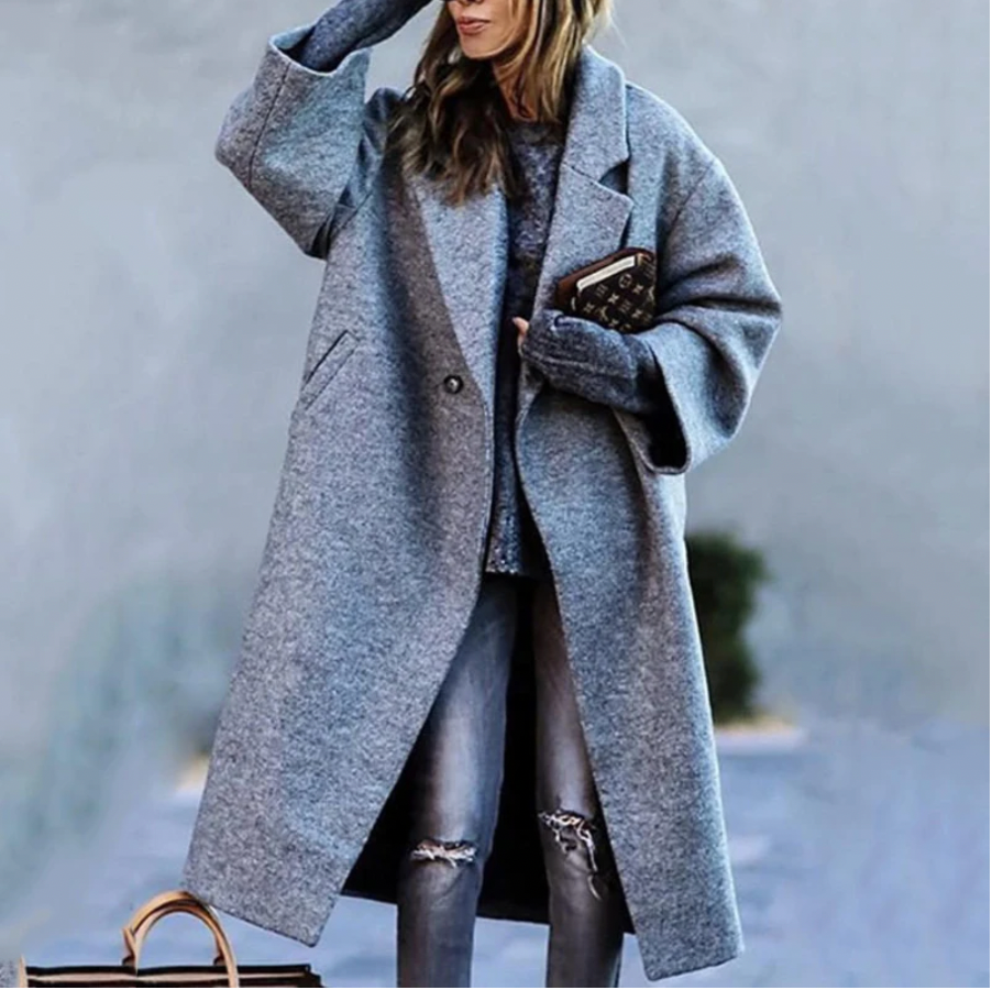 Longue veste d'hiver chaude pour femme