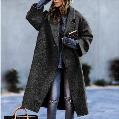 Longue veste d'hiver chaude pour femme