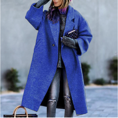 Longue veste d'hiver chaude pour femme