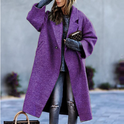 Longue veste d'hiver chaude pour femme