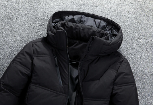 Modische Steppjacke Kapuze Urban Style - IdealeKleiden