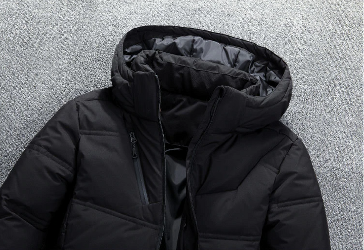 Modische Steppjacke Kapuze Urban Style - IdealeKleiden