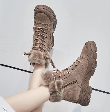 Warmes Winterstiefel Fleece Innenbesatz - IdealeKleiden