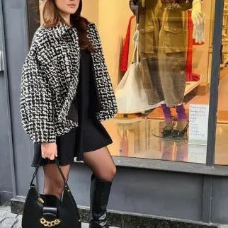 Vêtements élégants pour femmes | Manteau tendance rétro