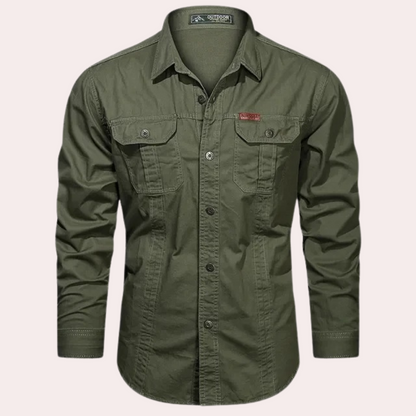 Chemise décontractée à manches longues pour homme