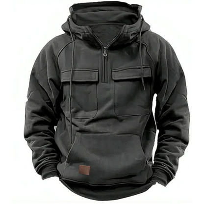 Kapuzenpullover Herren Warm Kuschelig Modern - IdealeKleiden