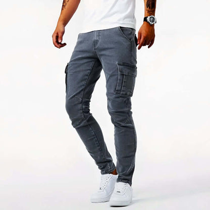 Herren Skinny Jeans Cargostil - IdealeKleiden