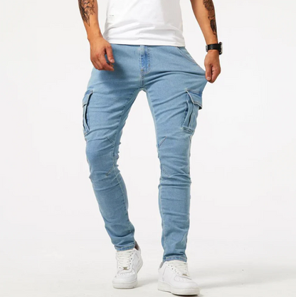 Jean Cargo Slim Fit Extensible Homme