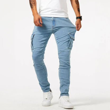 Jean Cargo Homme Stretch Coupe Skinny