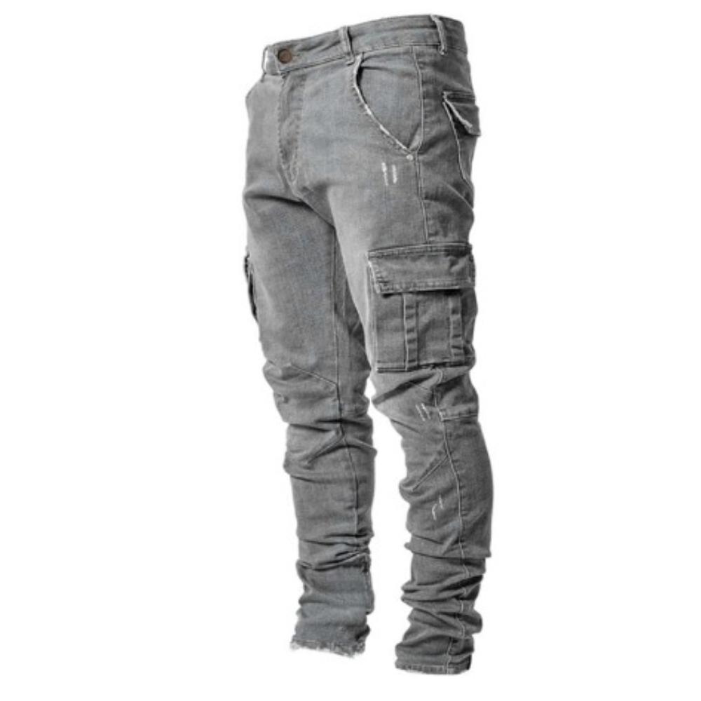Jean cargo pour hommes Robuste Confortable