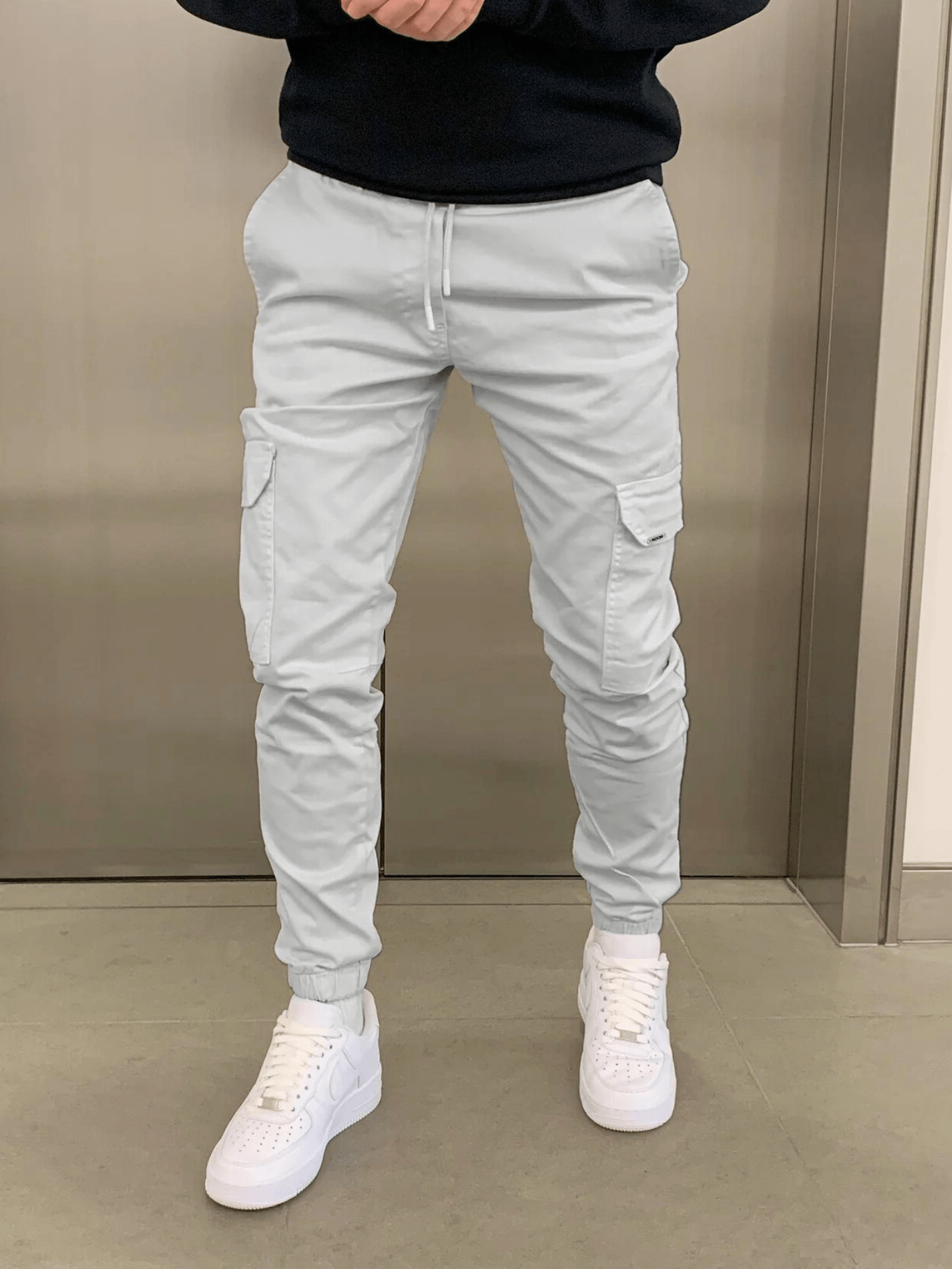 Pantalon de jogging slim cargo homme