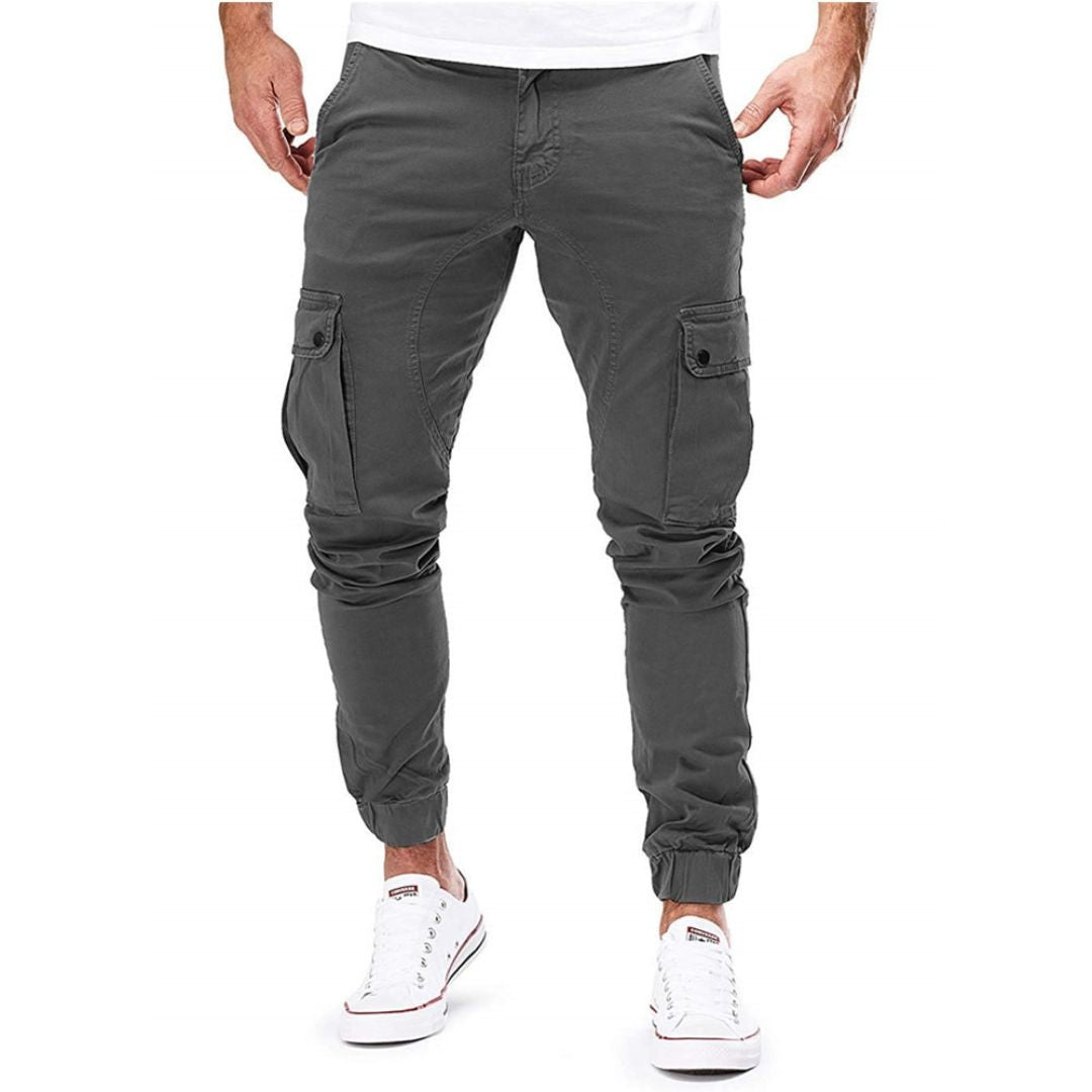 Pantalon cargo stretch coupe slim pour homme