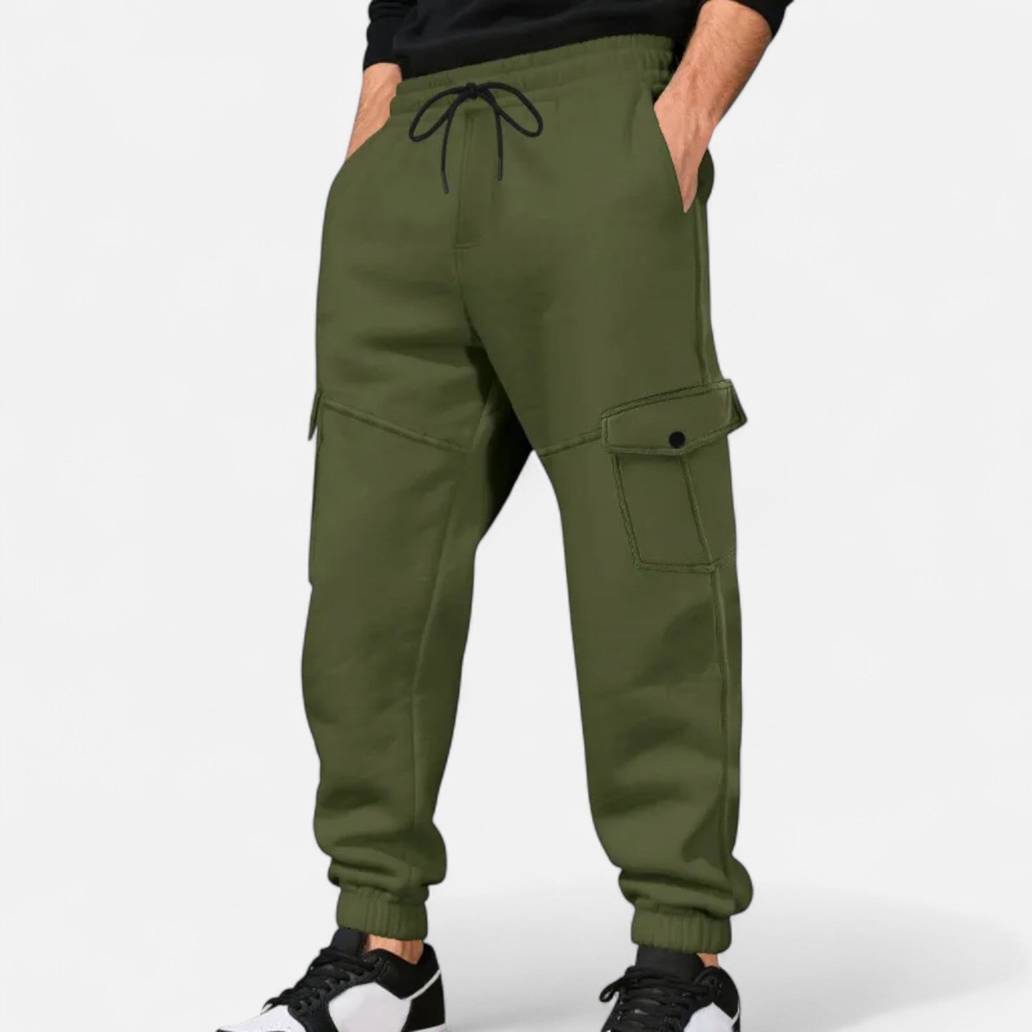 Pantalon cargo confortable pour homme avec cordon de serrage