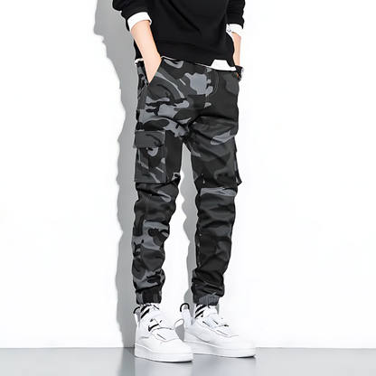 Pantalon Cargo Jogger Homme Camo SlimFit