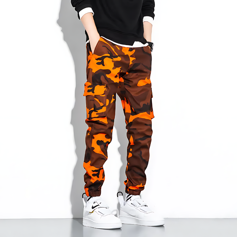 Pantalon Cargo Jogger Homme Camo SlimFit