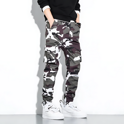 Pantalon Cargo Jogger Homme Camo SlimFit