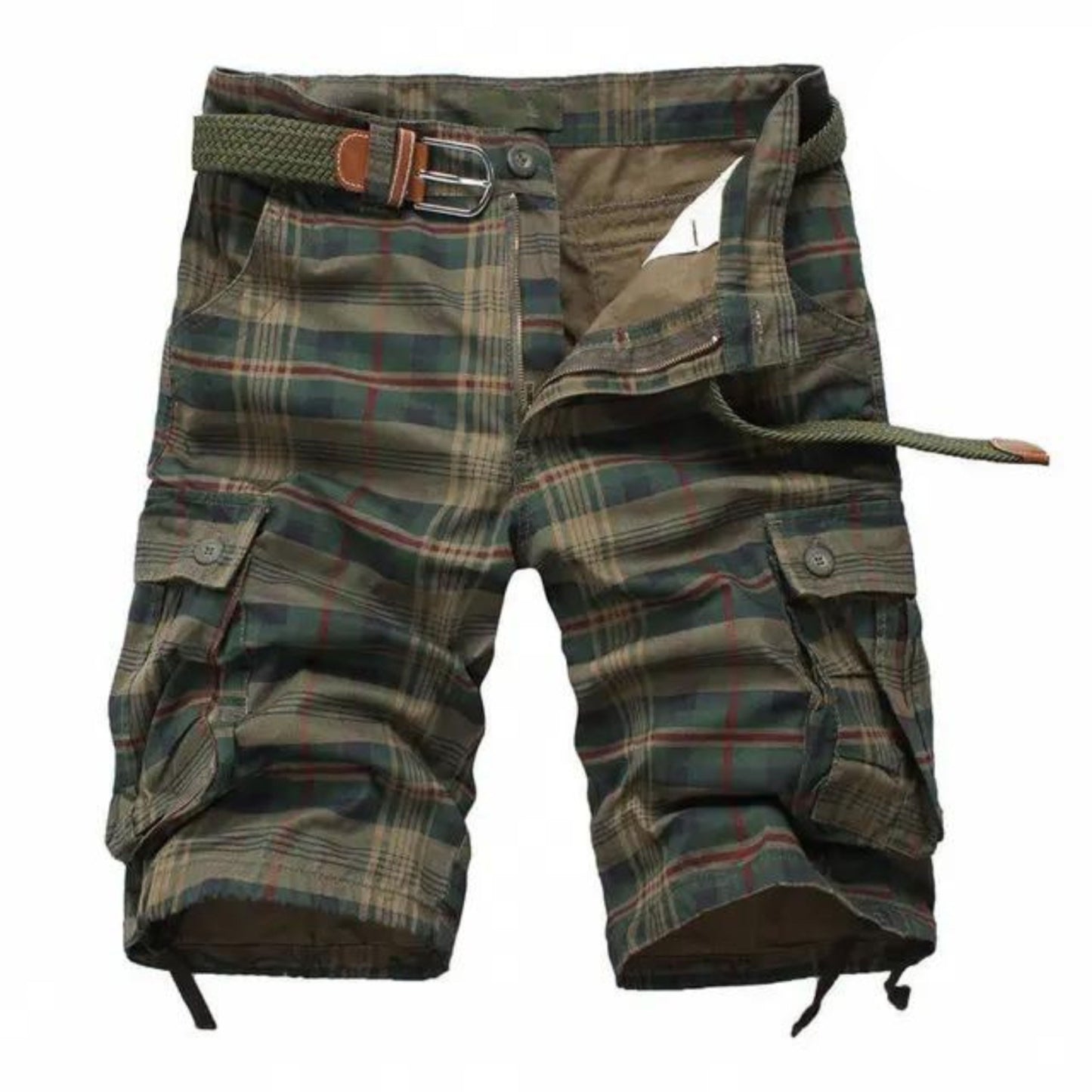 Shorts confortables pour hommes avec ceinture et poches
