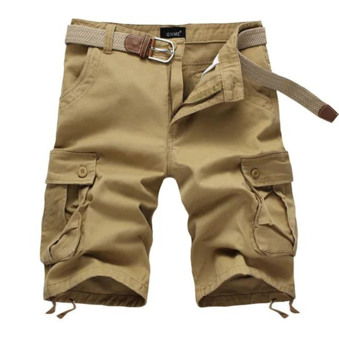 Bequeme Herren-Shorts mit Gürtel und Taschen - IdealeKleiden