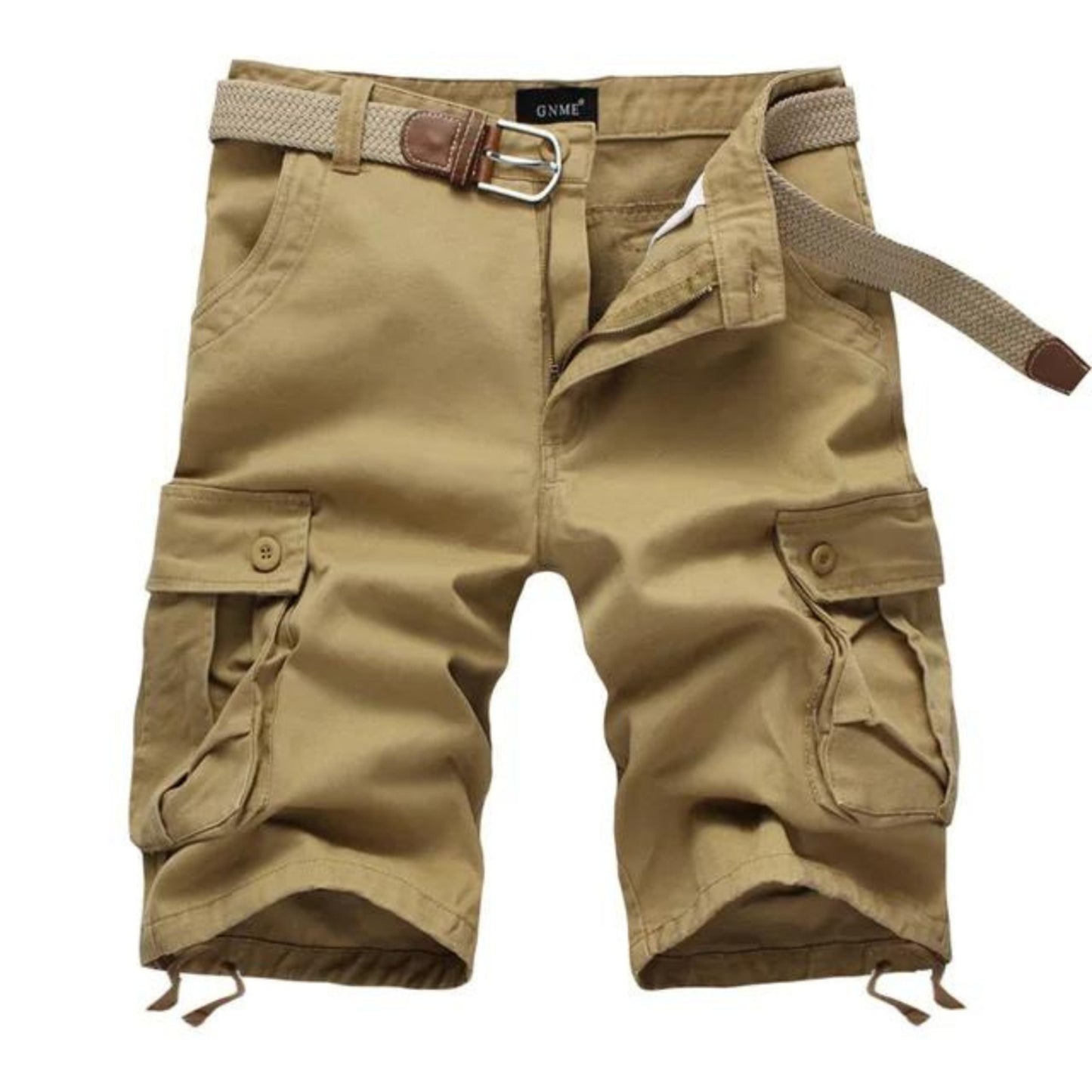 Bequeme Herren-Shorts mit Gürtel und Taschen - IdealeKleiden