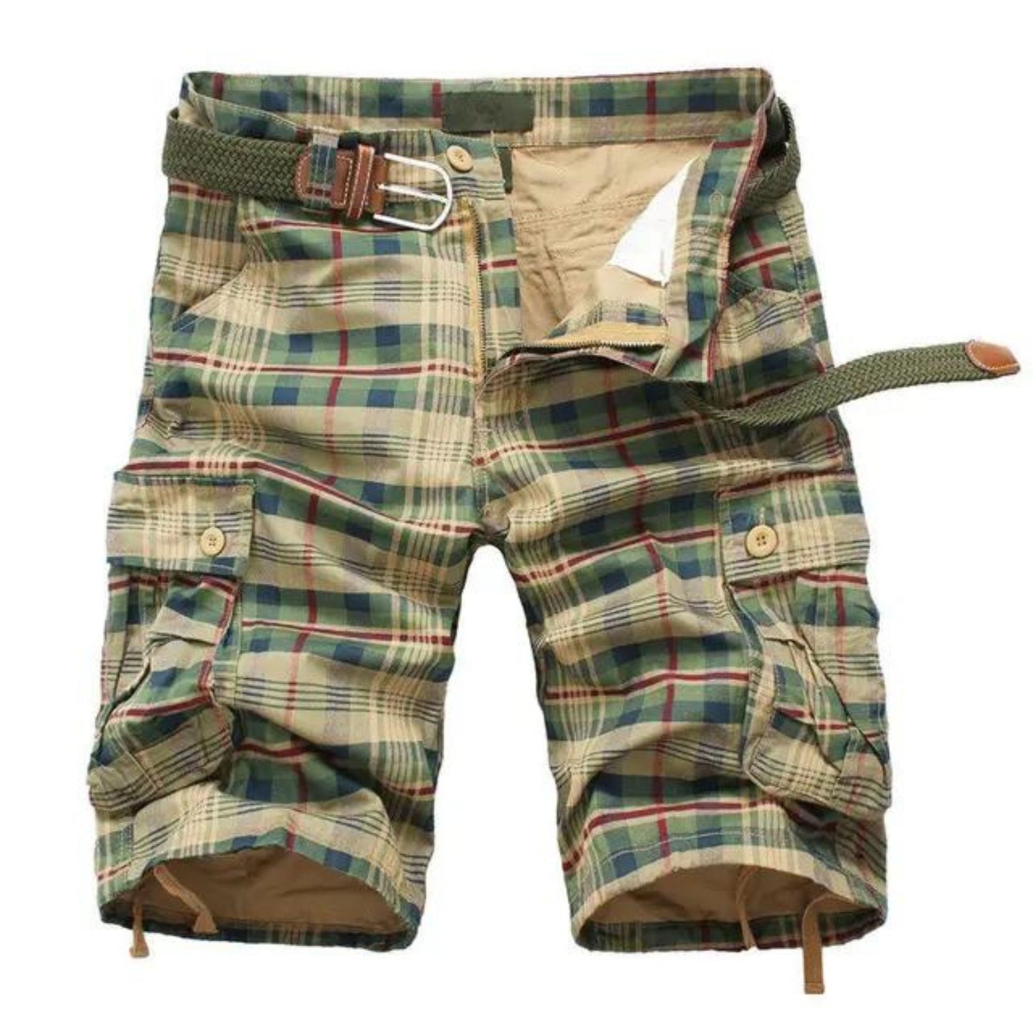 Shorts confortables pour hommes avec ceinture et poches