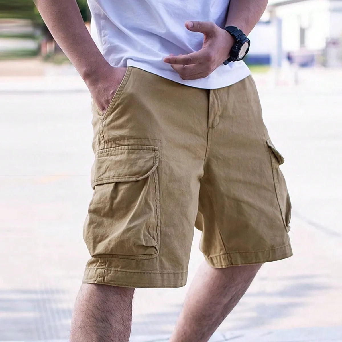 Bequeme Herren Shorts Mit Vielen Taschen - IdealeKleiden