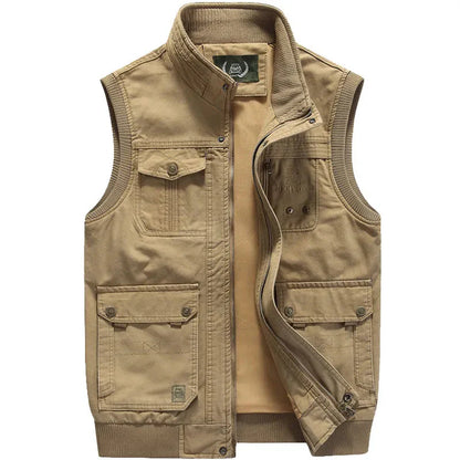 Gilet homme style utilitaire avec nombreuses poches