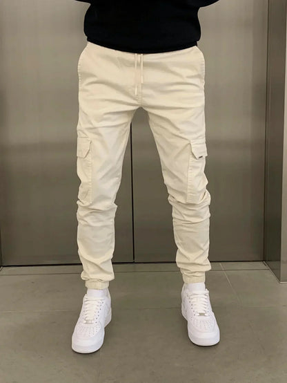 Pantalon cargo skinny pour homme avec laçage