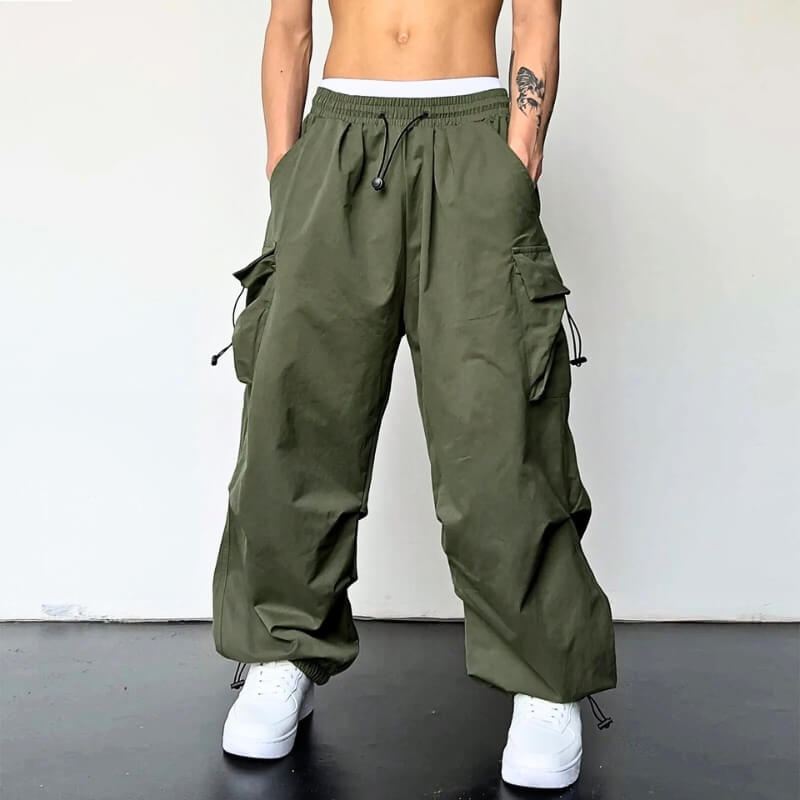 Pantalon cargo confortable pour homme coupe décontractée