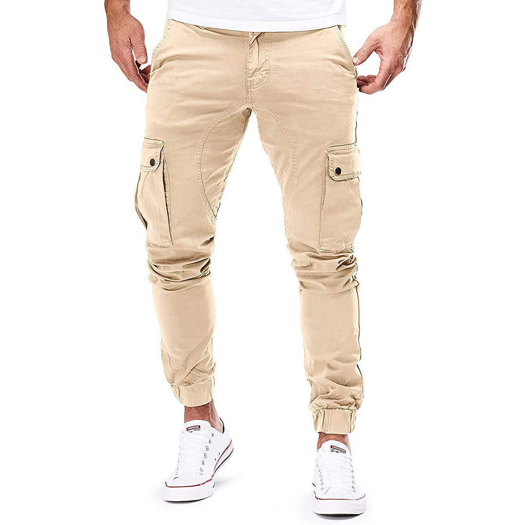 Pantalon Cargo Skinny Homme Cordon de Serrage