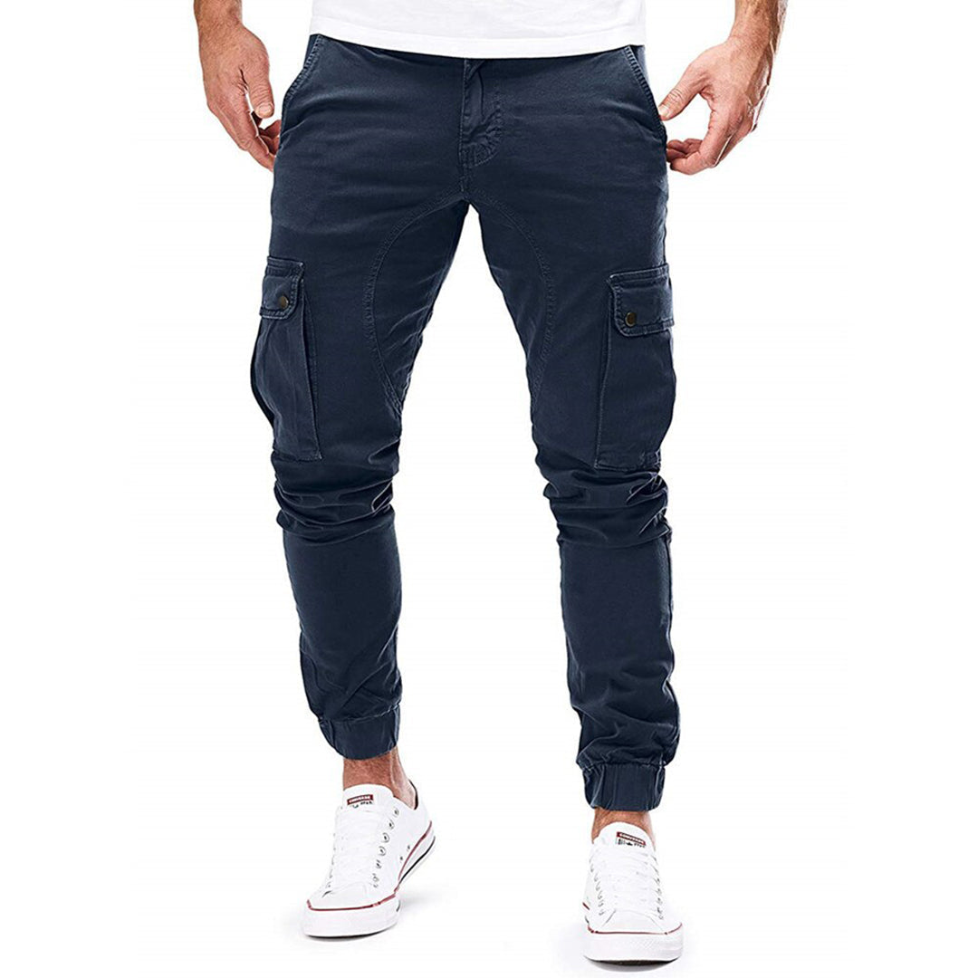 Pantalon Cargo Skinny Homme Cordon de Serrage