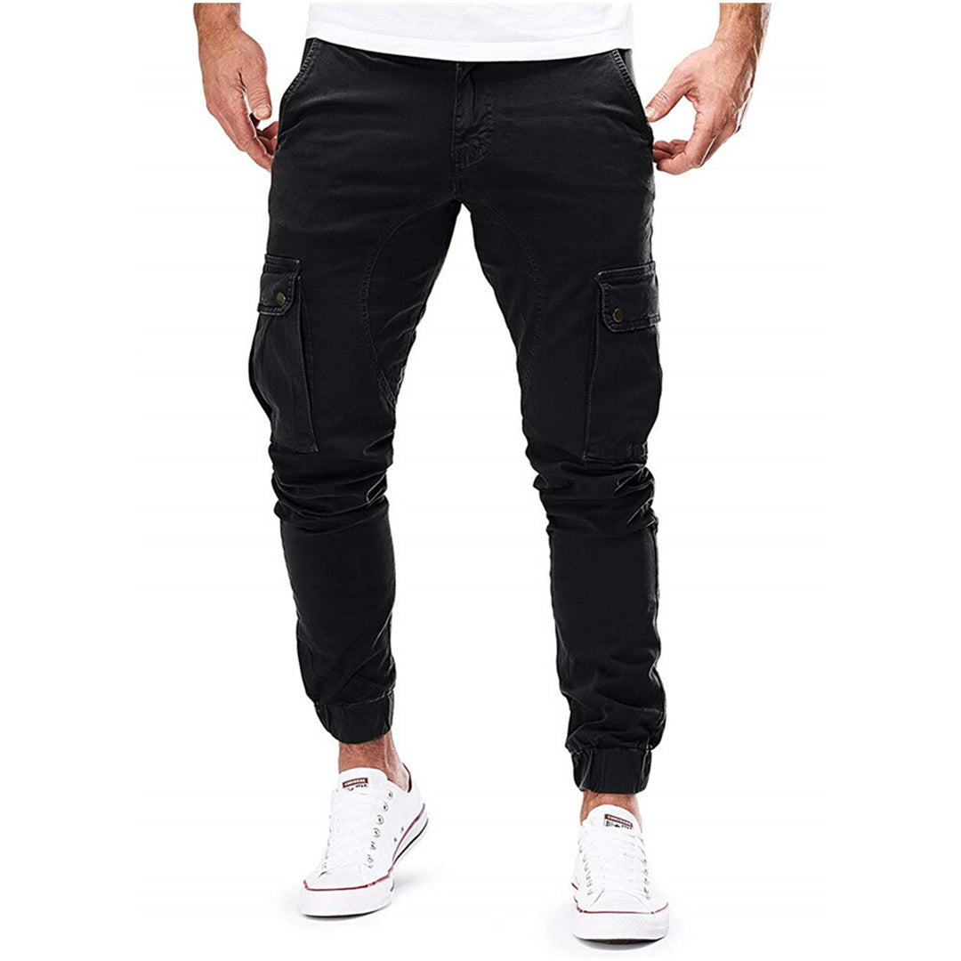 Pantalon Cargo Skinny Homme Cordon de Serrage