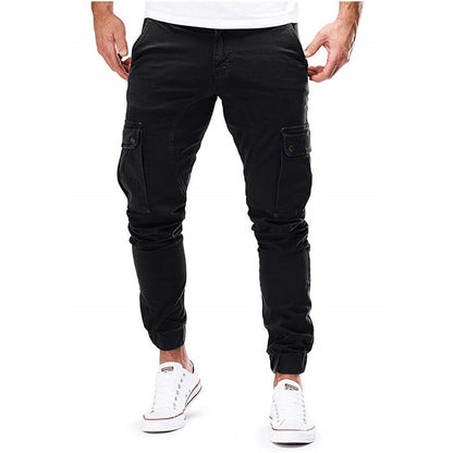 Pantalon Cargo Skinny Homme Cordon de Serrage