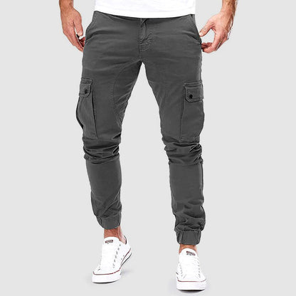 Pantalon cargo skinny pour homme avec poches