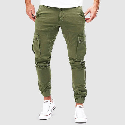 Pantalon cargo skinny pour homme avec poches