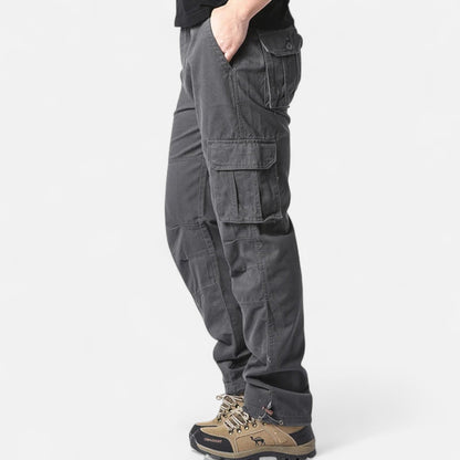 Pantalon tactique pour homme décontracté coupe droite